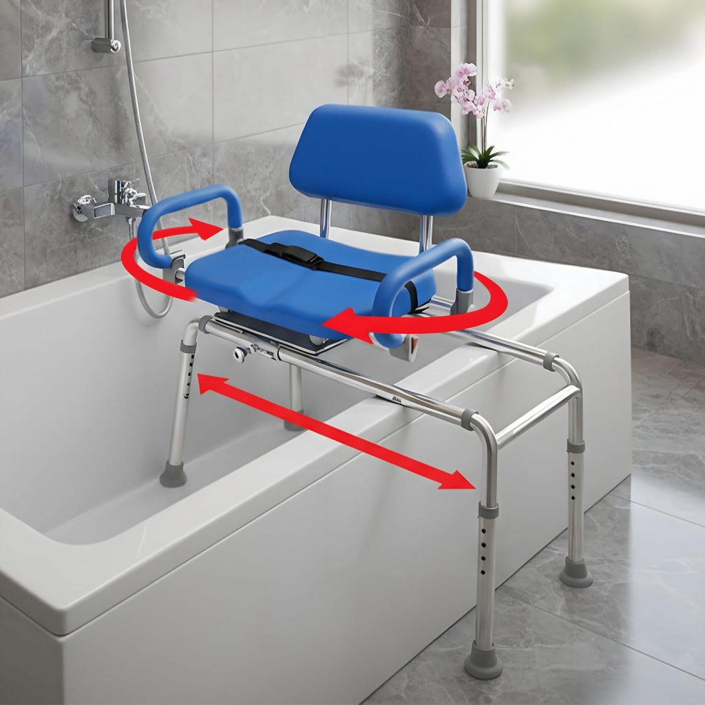 Platinum Health Carousel Sliding Shower Chair for seniors
